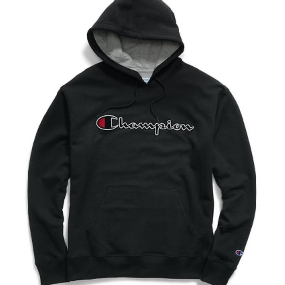 Champion Other - Champion Powerblend Fleece Script Pullover Hoodie